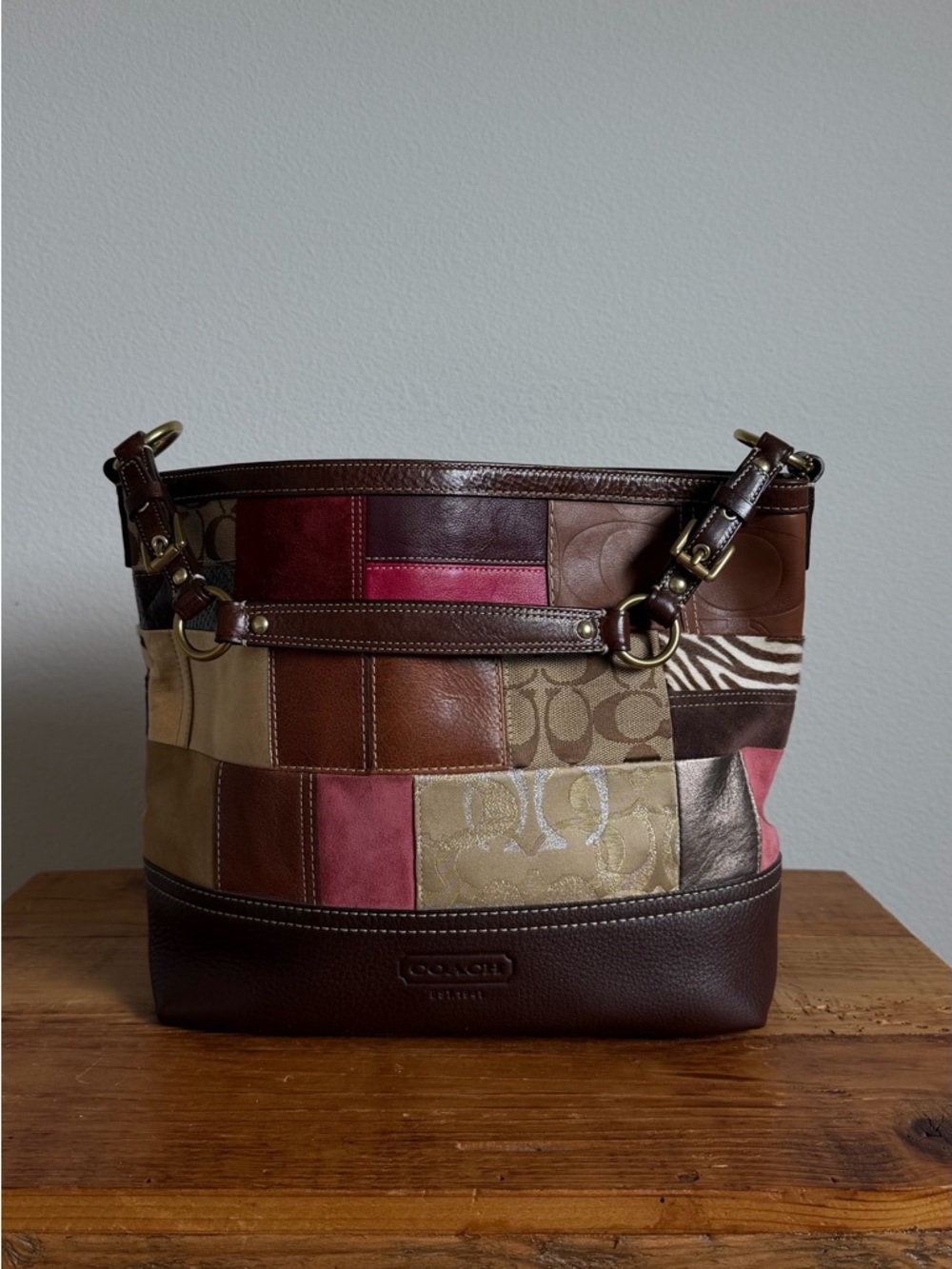 Coach Vintage Patchwork Y2K Shoulder Bag
